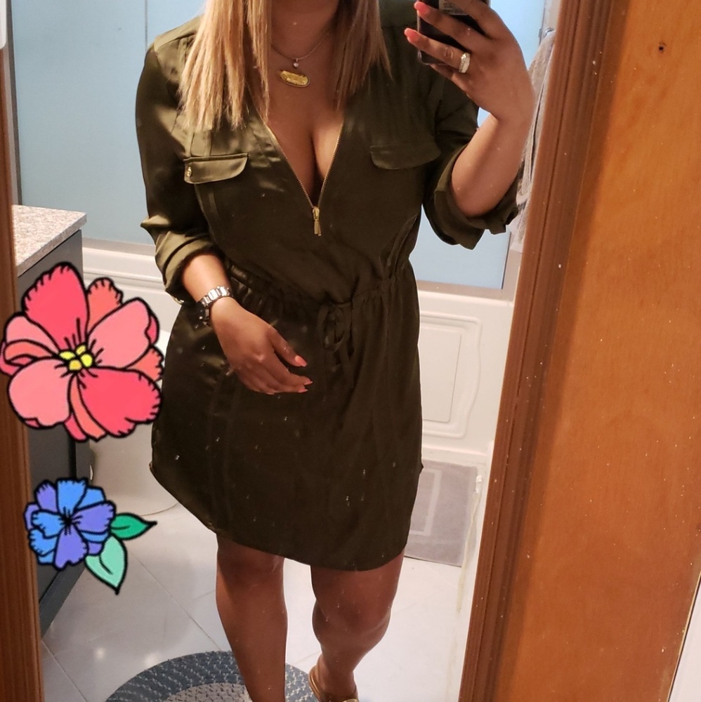 Militar green dress